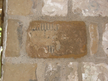 Details of original wall decoration Eston St Helen's